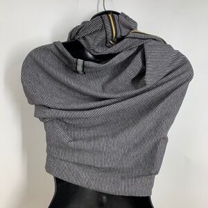 Lululemon Athletica Vinyasa Striped Cowl Neck Hooded‎ Scarf Wrap